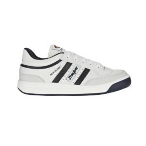 Zapatillas J Hayber New Olimpo Blanco Azul marino para hombre, clásicas, de estilo retro.